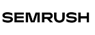 SEMRUSH logo placeholder, orange and black text